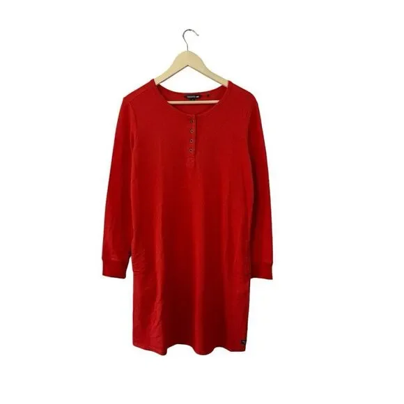 Toad & Co Small Ponderosa Long Sleeve Dress Organic Cotton Winterberry Womens - Picture 3 of 16